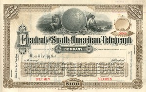Central and South American Telegraph Co. - Specimen Stock